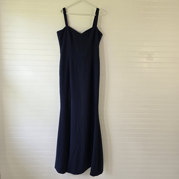 NWT Dress The Population Estella Navy Blue Gown XL - Picture 4 of 12